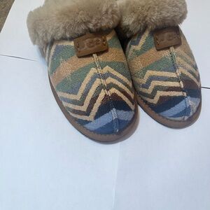 UGG Multicolor Chevron Slippers